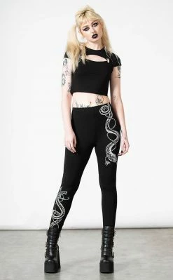 Killstar Serpent Storm Leggings Clothing