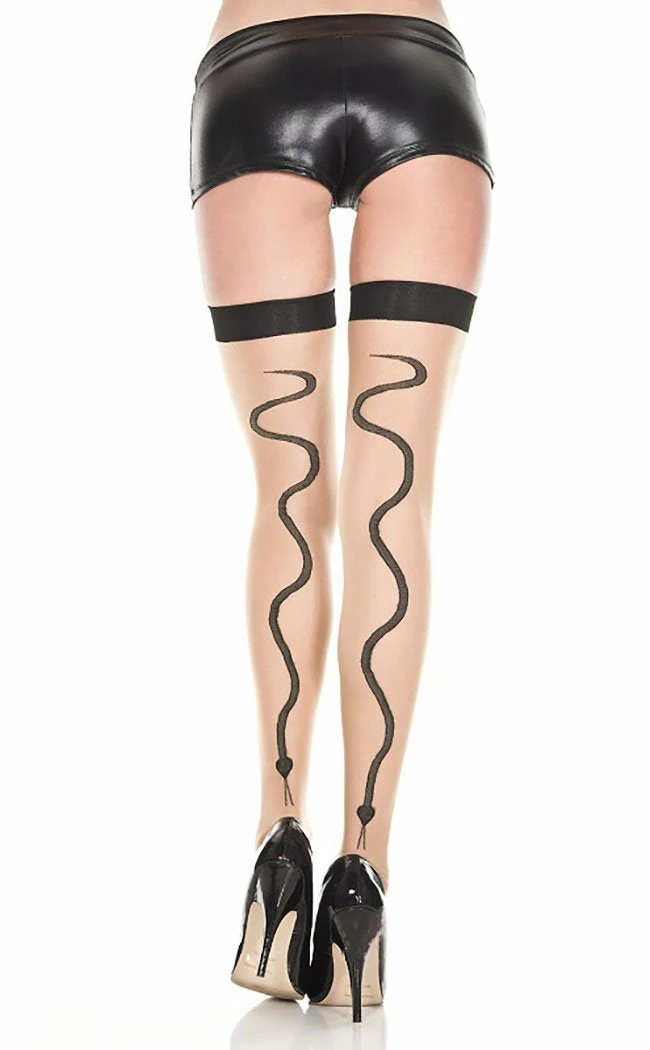 Music Legs Serpentine Stockings Clothing 3 Music Legs Serpentine Stockings Clothing