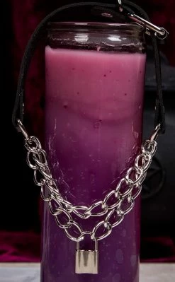 Cold Black Heart Set Me Free Chained Choker