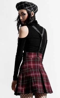 Killstar Shadows Suspender Mini Skirt | Blood Tartan Clothing 13 Killstar Shadows Suspender Mini Skirt | Blood Tartan Clothing