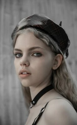 Punk Rave She Devil Tartan Beret Accessories