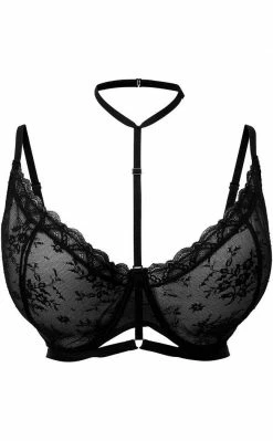 Killstar Clothing Sheer Evil Bra | Black
