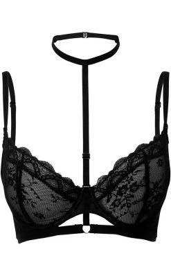 Killstar Clothing Sheer Evil Bra | Black