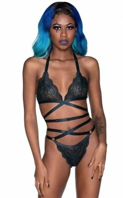 Killstar She's Deadly Lace Bralet | Emerald