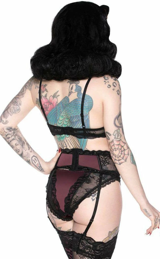 Killstar She's Poison Bra | Wine 4 Killstar She's Poison Bra | Wine