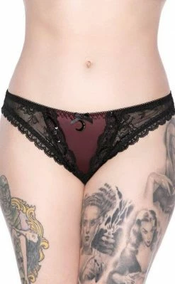 Killstar Clothing She's Poison Panty | Wine