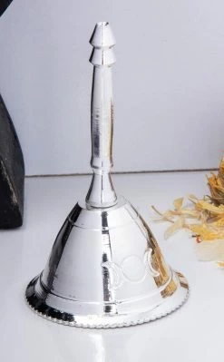 TB Witchcraft Silver Altar Bell | Triple Moon