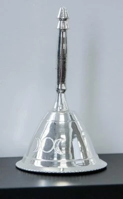 TB Witchcraft Silver Altar Bell | Triple Moon