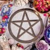 TB Silver Plated Cut-Out Pentagram Altar Tile | 20cm New Arrivals 2 TB Silver Plated Cut-Out Pentagram Altar Tile | 20cm New Arrivals