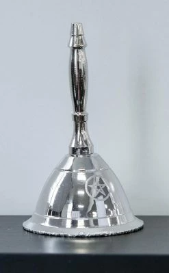 TB Witchcraft Silver Ritual Bell Pentacle