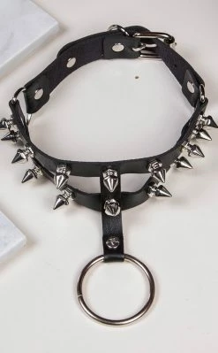 Cold Black Heart Chokers Sinistress Choker