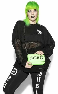 BlackCraft Accessories Sinner Green Crossbody Bag