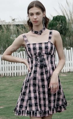 Punk Rave Sitting Pretty Plaid Dress