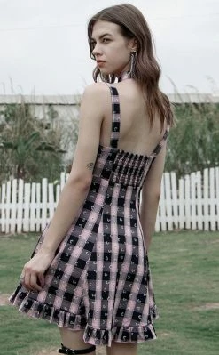Punk Rave Sitting Pretty Plaid Dress