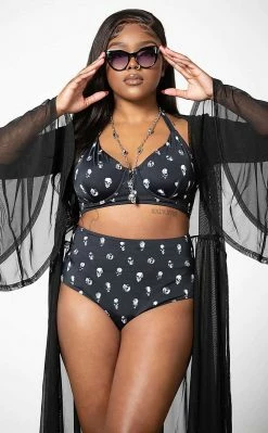 Killstar Skull 2-Piece Swimsuit Clothing