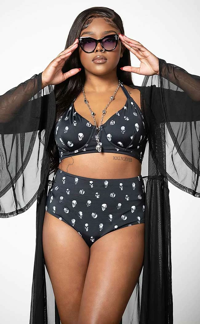 Killstar Skull 2-Piece Swimsuit Clothing 3 Killstar Skull 2-Piece Swimsuit Clothing