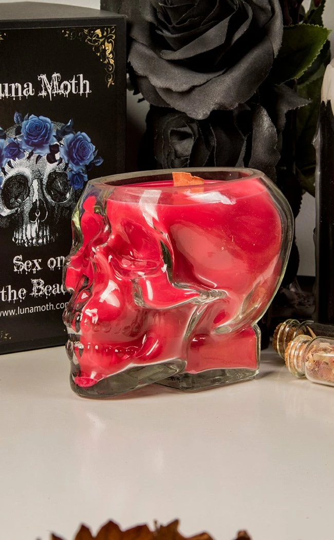 Luna Moth Home & Gifts Skull Jar Candle | Sex On The Beach 4 Luna Moth Home & Gifts Skull Jar Candle | Sex On The Beach