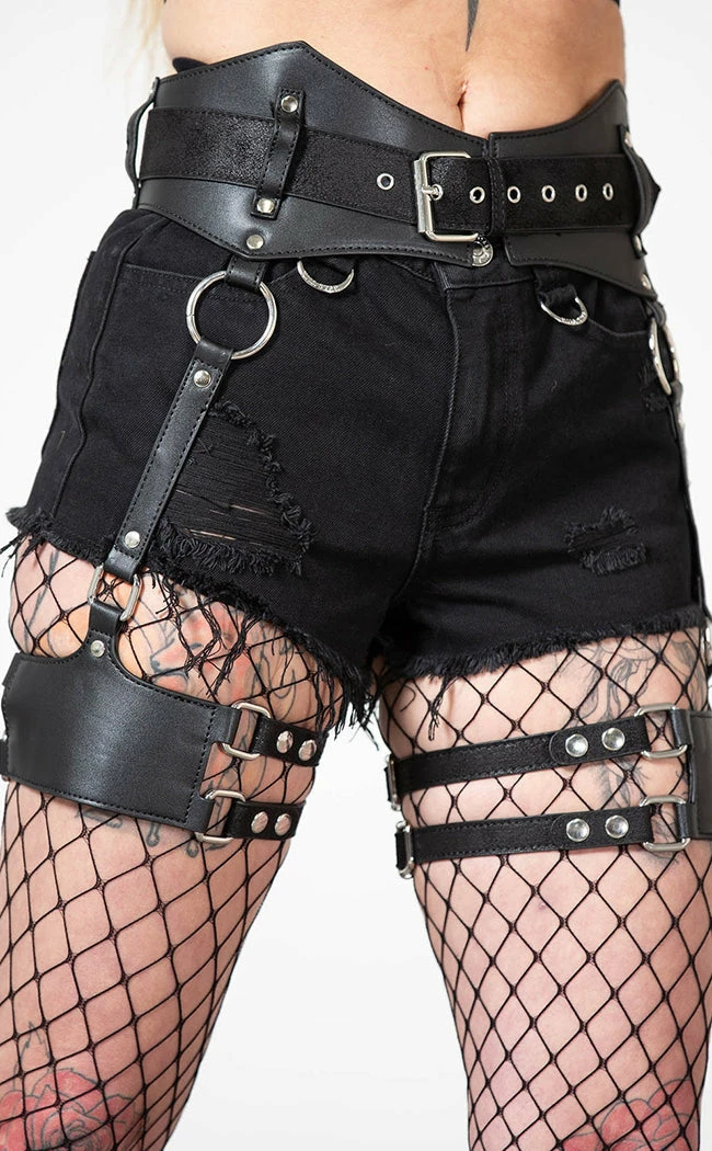 Killstar Plus Size Sky High Leg Harness 3 Killstar Plus Size Sky High Leg Harness