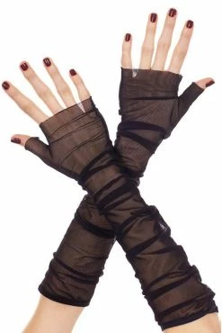 Music Legs Slouchy Mesh Arm Warmers