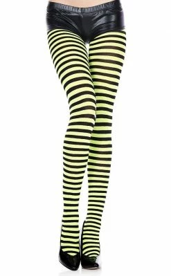 Music Legs Small Stripe Pantyhose | Choose Colour