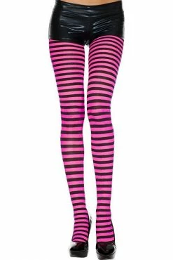 Music Legs Small Stripe Pantyhose | Choose Colour