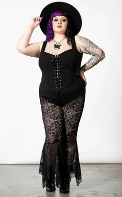 Killstar Spectral Lure Bell Bottoms Clothing