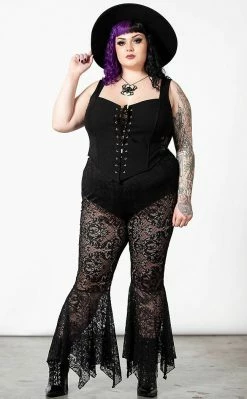 Killstar Spectral Lure Bell Bottoms Clothing