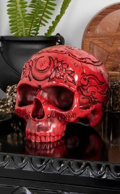 Killstar Home & Gifts Spirit Board Resin Skull | Blood