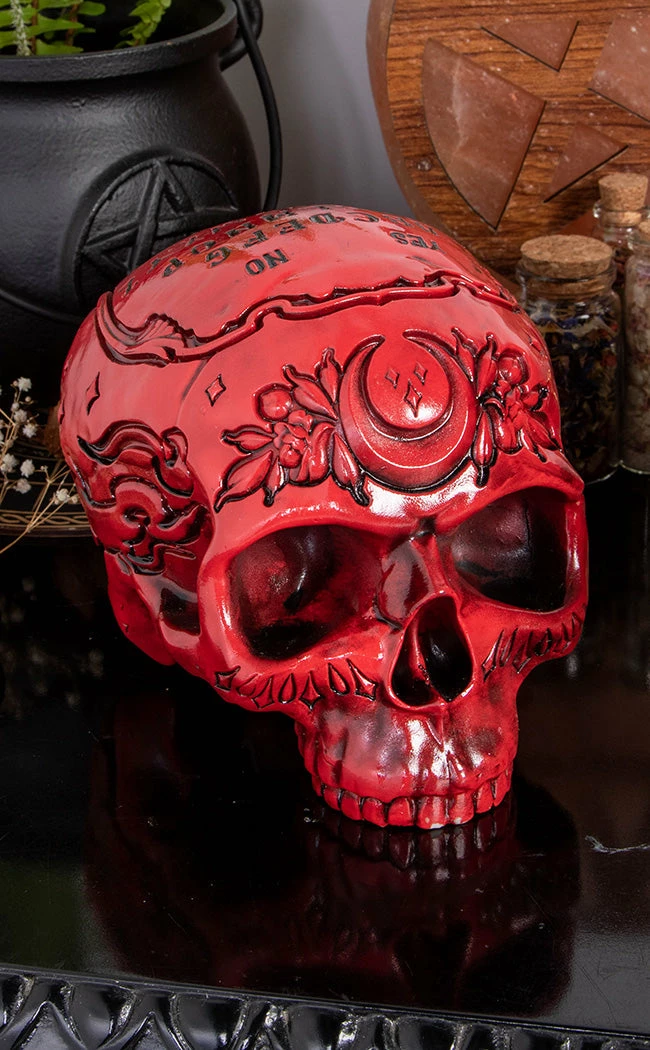 Killstar Home & Gifts Spirit Board Resin Skull | Blood 3 Killstar Home & Gifts Spirit Board Resin Skull | Blood