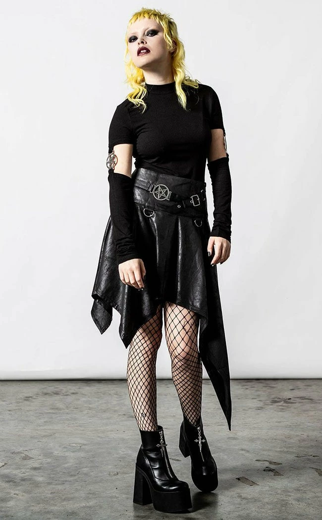 Killstar State Of Calamity Skirt Clothing 4 Killstar State Of Calamity Skirt Clothing