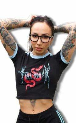 True North Collective Striped Crop Top