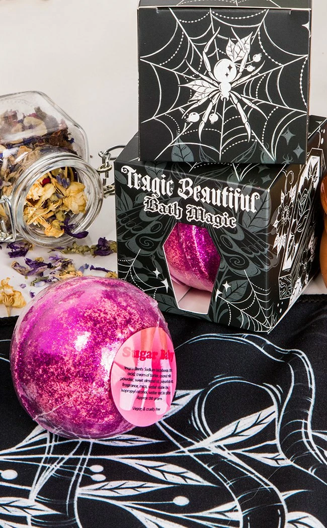 Aether Sugar Baby Pink Glitter Bath Bomb 4 Aether Sugar Baby Pink Glitter Bath Bomb