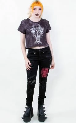 Drop Dead Gorgeous Summer Swarms Crop Tee Clothing