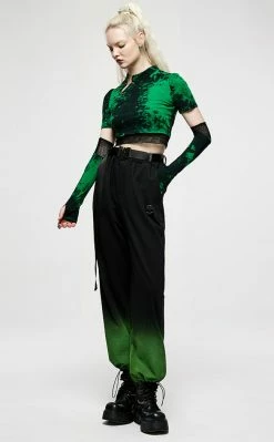 Punk Rave Swamp Witch Transformer Top Clothing