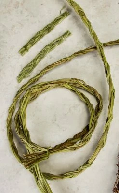 Incense Witchcraft Sweetgrass Smoke Cleansing Rope 75cm
