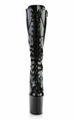 Pleaser Pole Shoes TABOO-2023 Black Knee High Boots