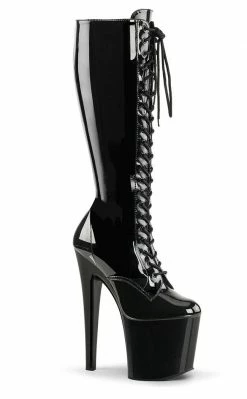 Pleaser Pole Shoes TABOO-2023 Black Knee High Boots