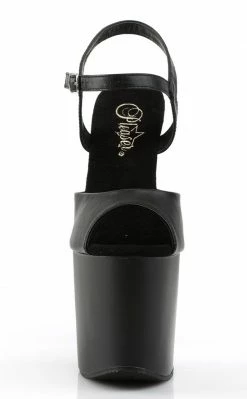 Pleaser Pole Shoes TABOO-709 Black / Black Matte Heels