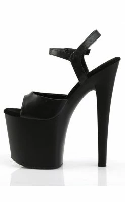 Pleaser Pole Shoes TABOO-709 Black / Black Matte Heels