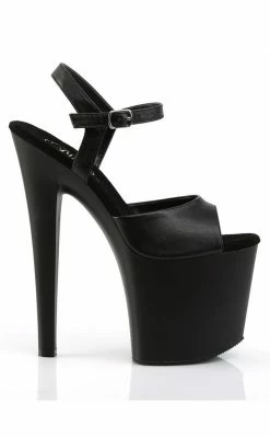 Pleaser Pole Shoes TABOO-709 Black / Black Matte Heels