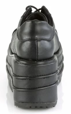 Demonia TEMPO-08 Black Vegan Leather Oxford Shoe