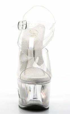 Pleaser TIPJAR-708-5 Clear Heels Pole Shoes
