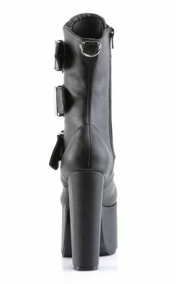 Demonia Shoes TORMENT-700 Black Vegan Leather Platform Boots