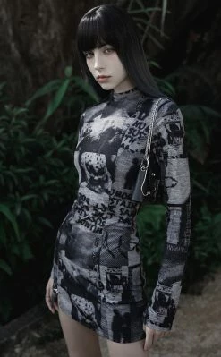 Punk Rave Tabloid Fodder Dress