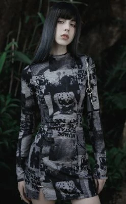 Punk Rave Tabloid Fodder Dress