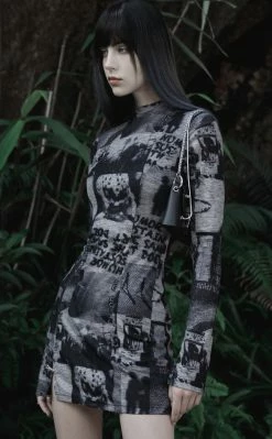 Punk Rave Tabloid Fodder Dress