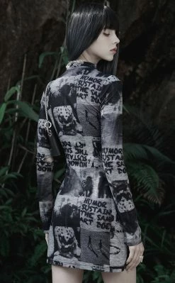 Punk Rave Tabloid Fodder Dress