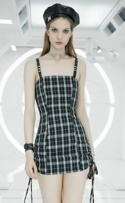 Punk Rave Teeny Tina Checkered Dress | Black & White 10 Punk Rave Teeny Tina Checkered Dress | Black & White