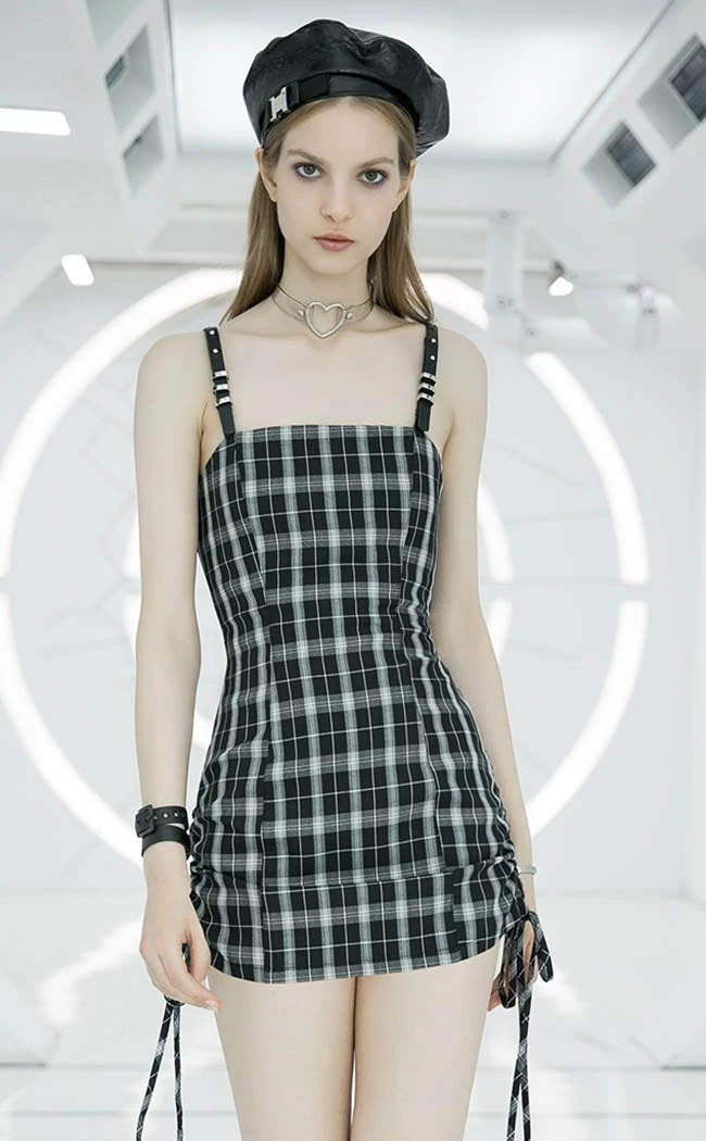 Punk Rave Teeny Tina Checkered Dress | Black & White 5 Punk Rave Teeny Tina Checkered Dress | Black & White