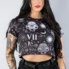 Drop Dead Gorgeous The Alchemist's Cat Crop Tee
